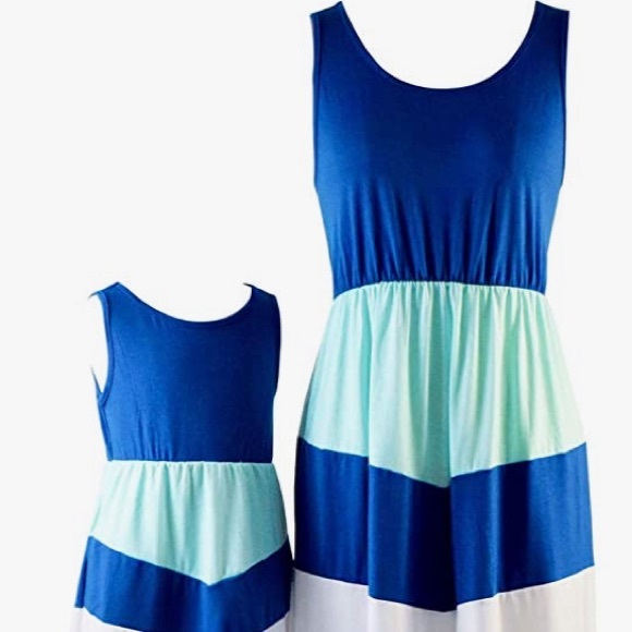 Striped Chevron Maxi Dress - Picture 3 of 5